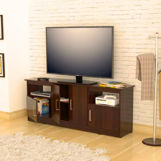 Wooden TV Stand | Modern TV Cabinet with Storage | Wooden TV Console